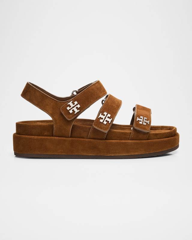 Kira Suede Sport Triple-Strap Sandals